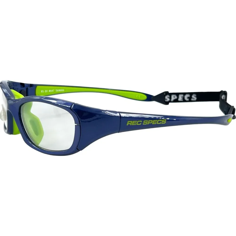 Liberty Sport RS 50 Rec Specs Protective Eyeglass Frame 647 Navy Green 53-17